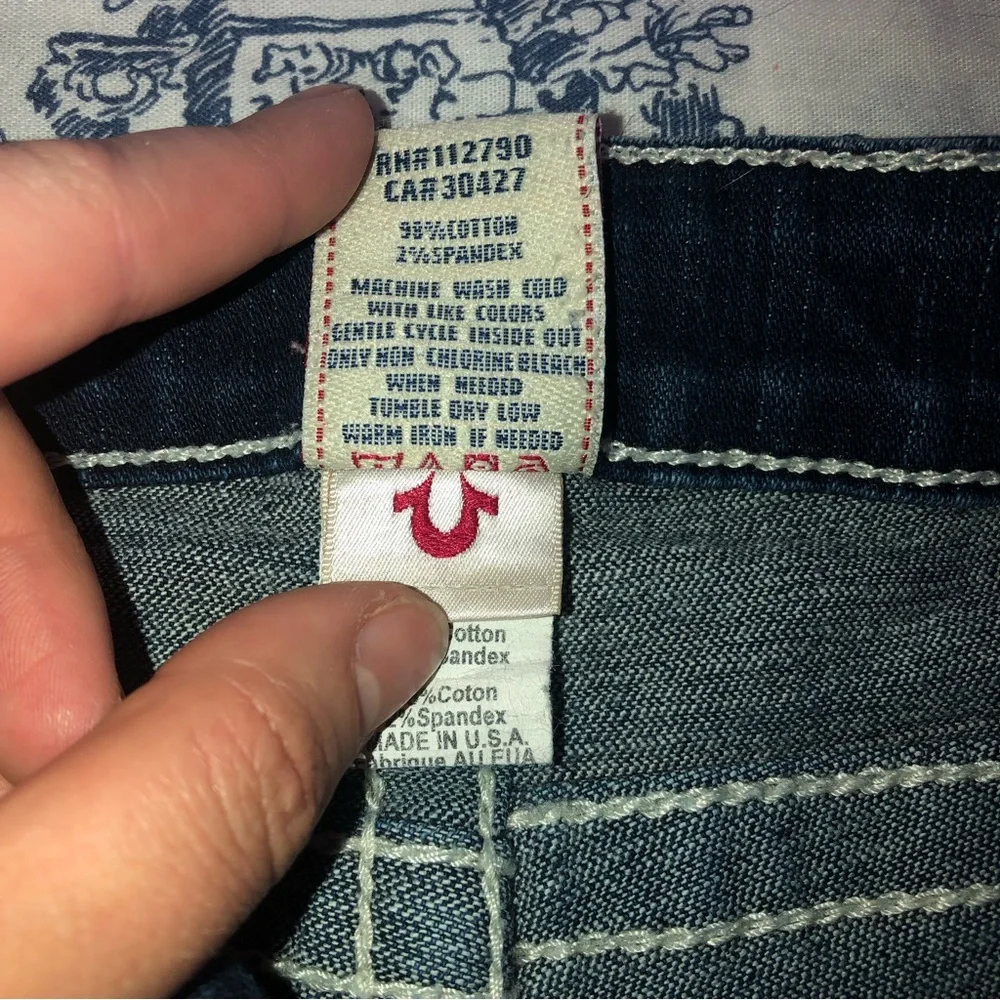 True Religion Becky Womens Black Swarovski Crystal Jeans Size 30 Beautiful. - Picture 10 of 12